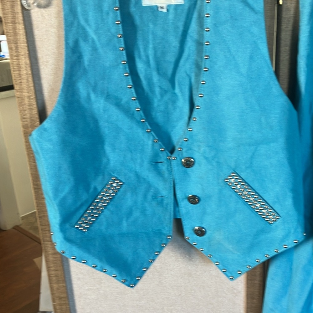 FINAL MARKDOWN Spencer creations western style skirt and vest set medium